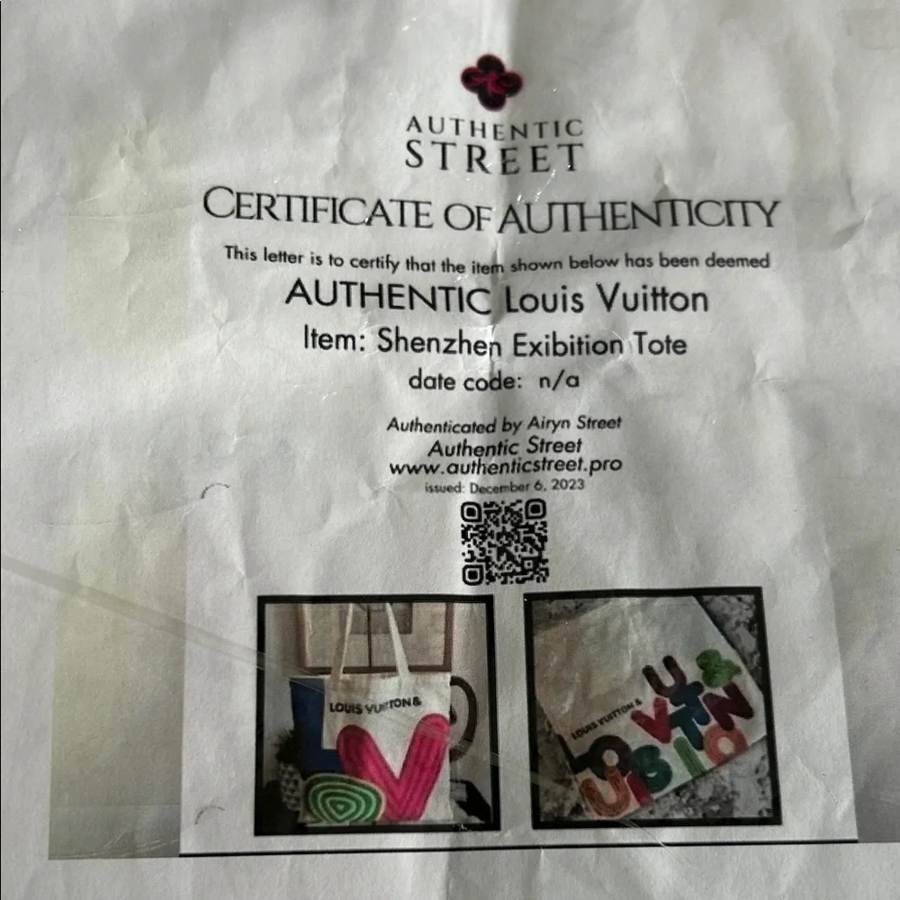 Louis Vuitton Canvas COA Tote with Bold Multicolor Design - Picture 3 of 3